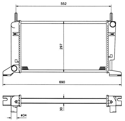 Radiateur, refroidissement du moteur