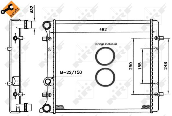 Radiateur, refroidissement du moteur EASY FIT