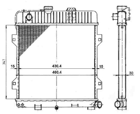 Radiateur, refroidissement du moteur