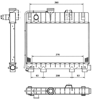 Radiateur, refroidissement du moteur