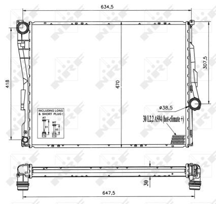 Radiateur, refroidissement du moteur