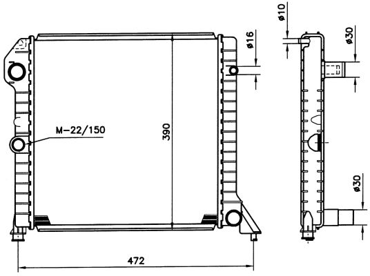 Radiateur, refroidissement du moteur