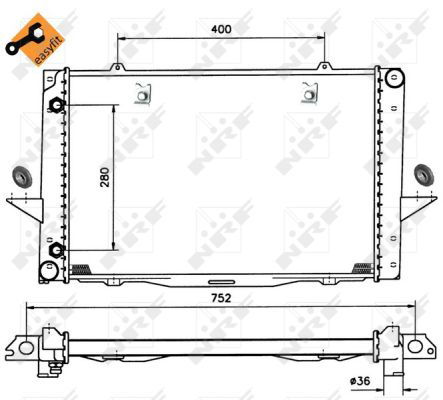 Radiateur, refroidissement du moteur EASY FIT