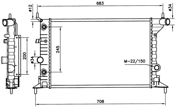 Radiateur, refroidissement du moteur