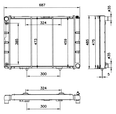 Radiateur, refroidissement du moteur