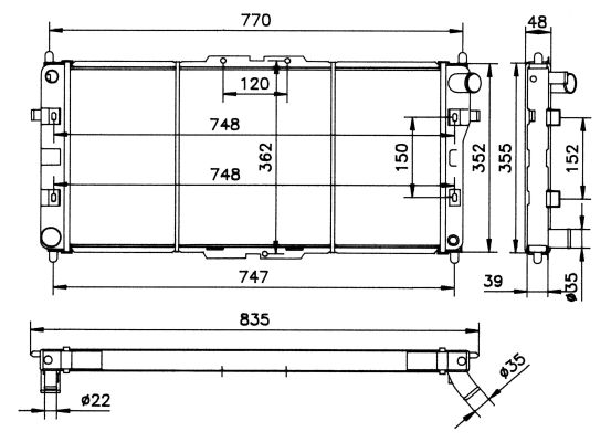 Radiateur, refroidissement du moteur