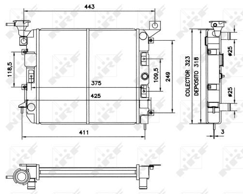 Radiateur, refroidissement du moteur