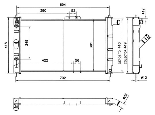 Radiateur, refroidissement du moteur