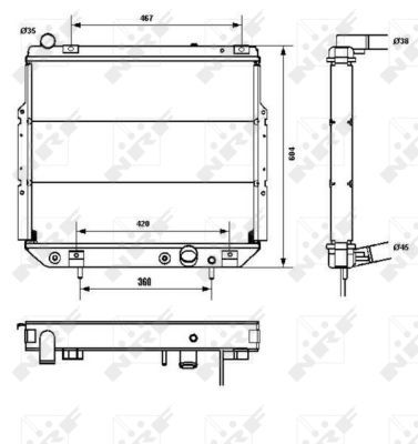 Radiateur, refroidissement du moteur