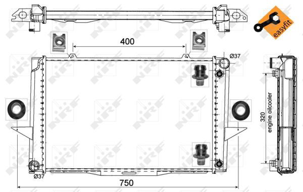 Radiateur, refroidissement du moteur EASY FIT