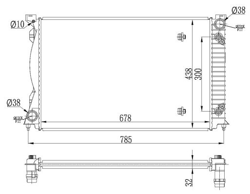 Radiateur, refroidissement du moteur