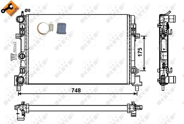 Radiateur, refroidissement du moteur EASY FIT