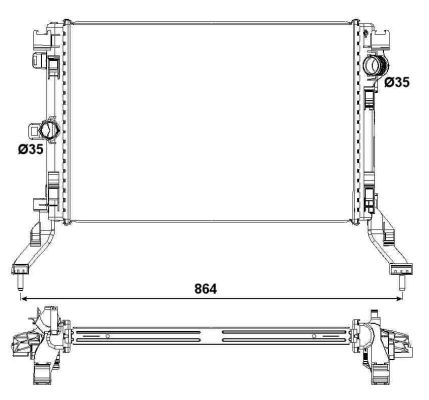 Radiateur, refroidissement du moteur