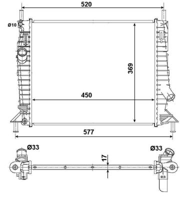 Radiateur, refroidissement du moteur