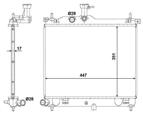 Radiateur, refroidissement du moteur