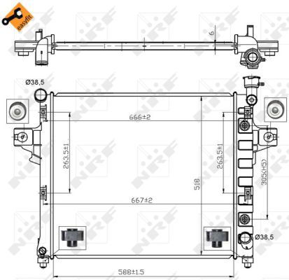 Radiateur, refroidissement du moteur EASY FIT