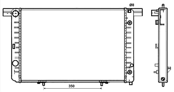 Radiateur, refroidissement du moteur