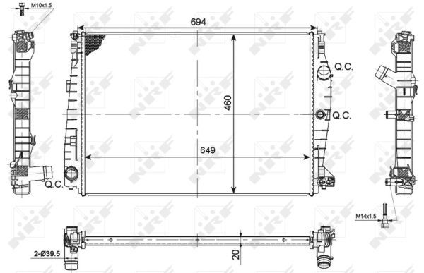 Radiateur, refroidissement du moteur