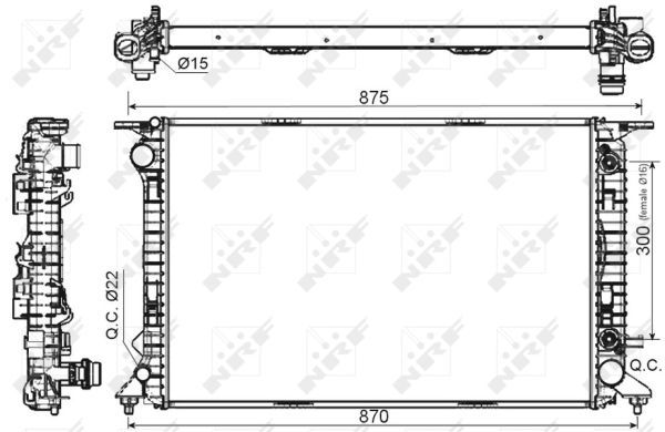 Radiateur, refroidissement du moteur