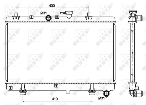 Radiateur, refroidissement du moteur