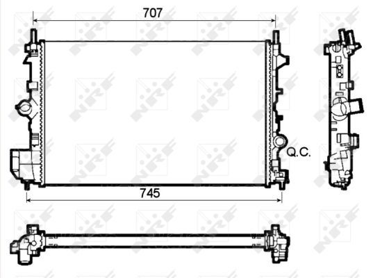 Radiateur, refroidissement du moteur