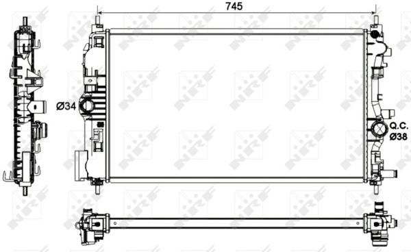 Radiateur, refroidissement du moteur