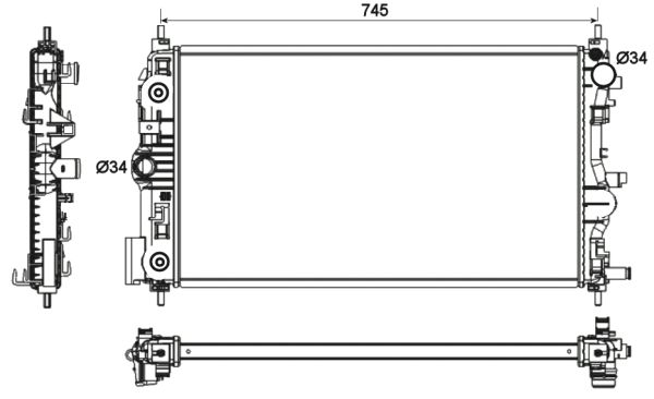 Radiateur, refroidissement du moteur