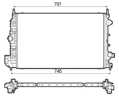 Radiateur, refroidissement du moteur