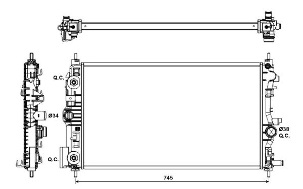 Radiateur, refroidissement du moteur