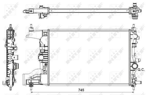 Radiateur, refroidissement du moteur