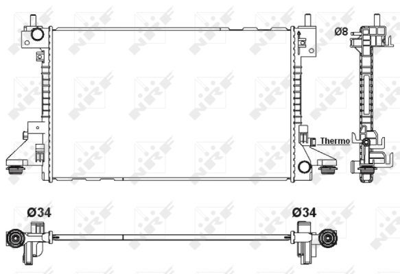 Radiateur, refroidissement du moteur