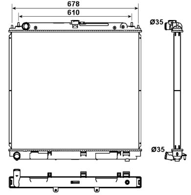 Radiateur, refroidissement du moteur