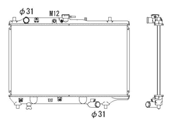 Radiateur, refroidissement du moteur