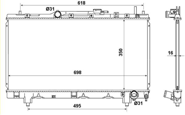 Radiateur, refroidissement du moteur