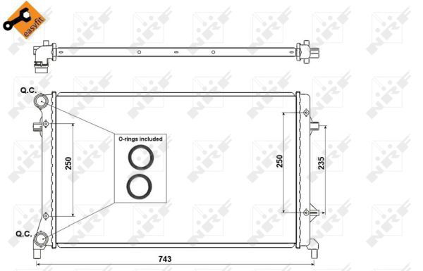 Radiateur, refroidissement du moteur EASY FIT