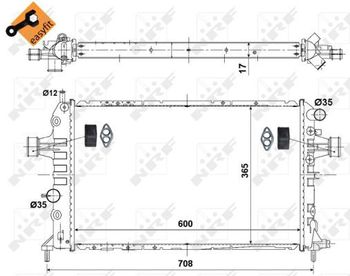 Radiateur, refroidissement du moteur EASY FIT