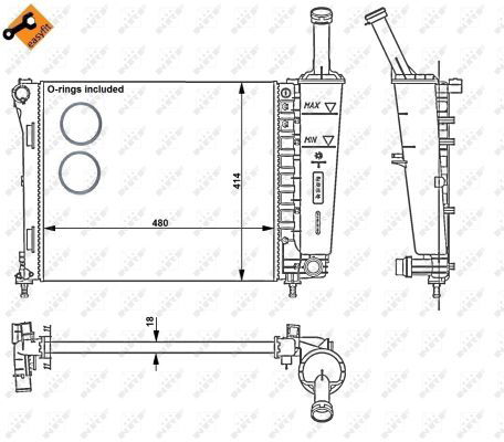 Radiateur, refroidissement du moteur