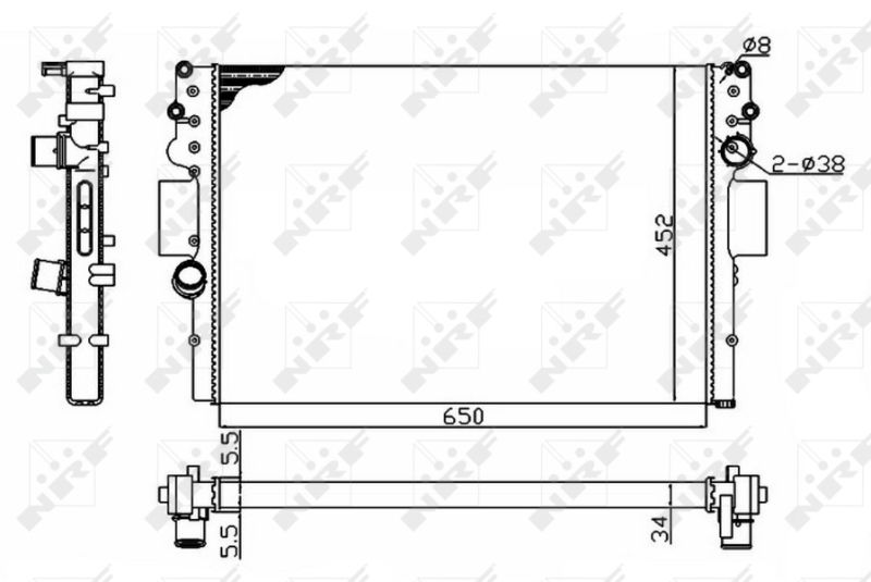 Radiateur, refroidissement du moteur Economy Class