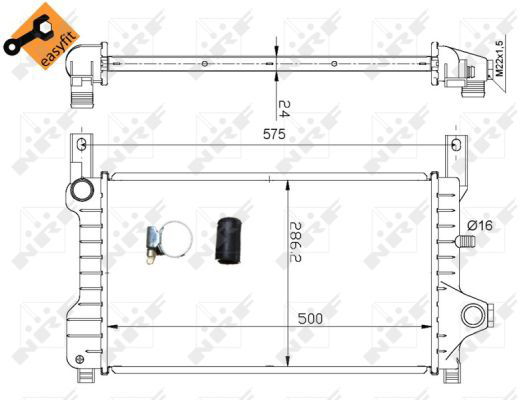 Radiateur, refroidissement du moteur EASY FIT