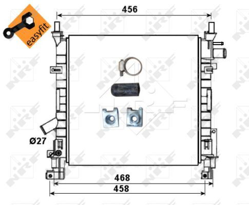 Radiateur, refroidissement du moteur EASY FIT