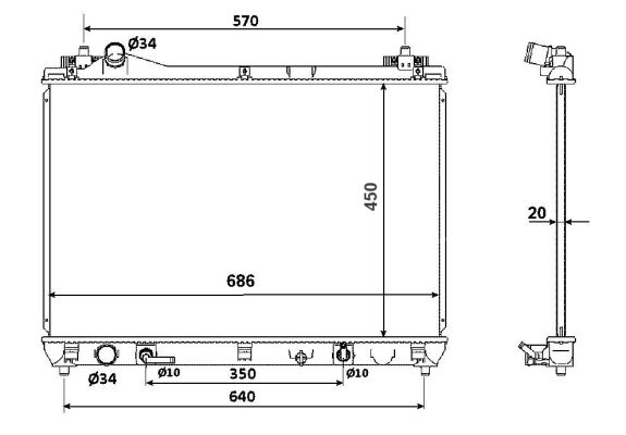 Radiateur, refroidissement du moteur