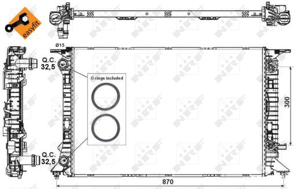 Radiateur, refroidissement du moteur EASY FIT