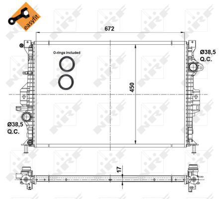 Radiateur, refroidissement du moteur EASY FIT