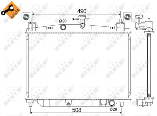 Radiateur, refroidissement du moteur EASY FIT