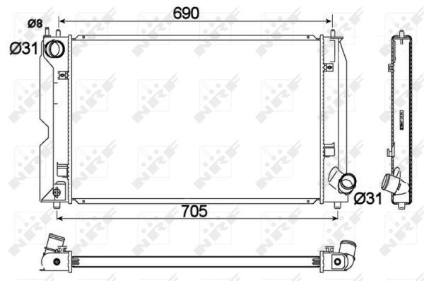 Radiateur, refroidissement du moteur