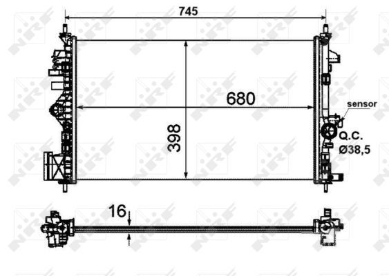 Radiateur, refroidissement du moteur