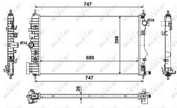 Radiateur, refroidissement du moteur