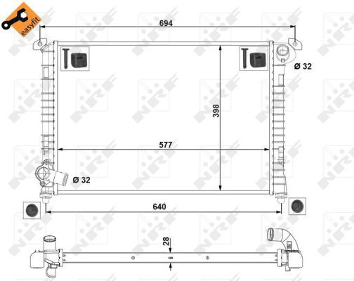 Radiateur, refroidissement du moteur EASY FIT