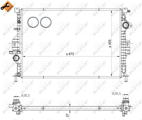 Radiateur, refroidissement du moteur EASY FIT