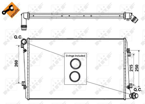 Radiateur, refroidissement du moteur EASY FIT